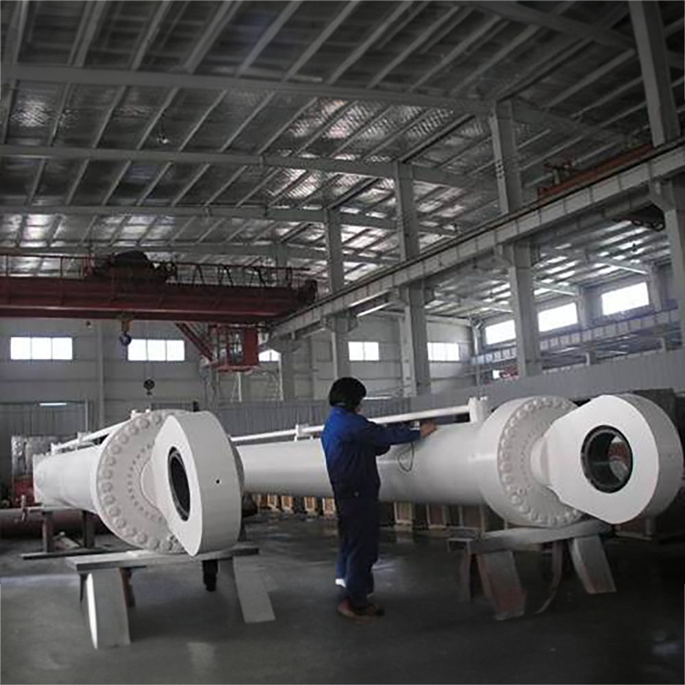 Marine deck crane hydraulic cylinder application